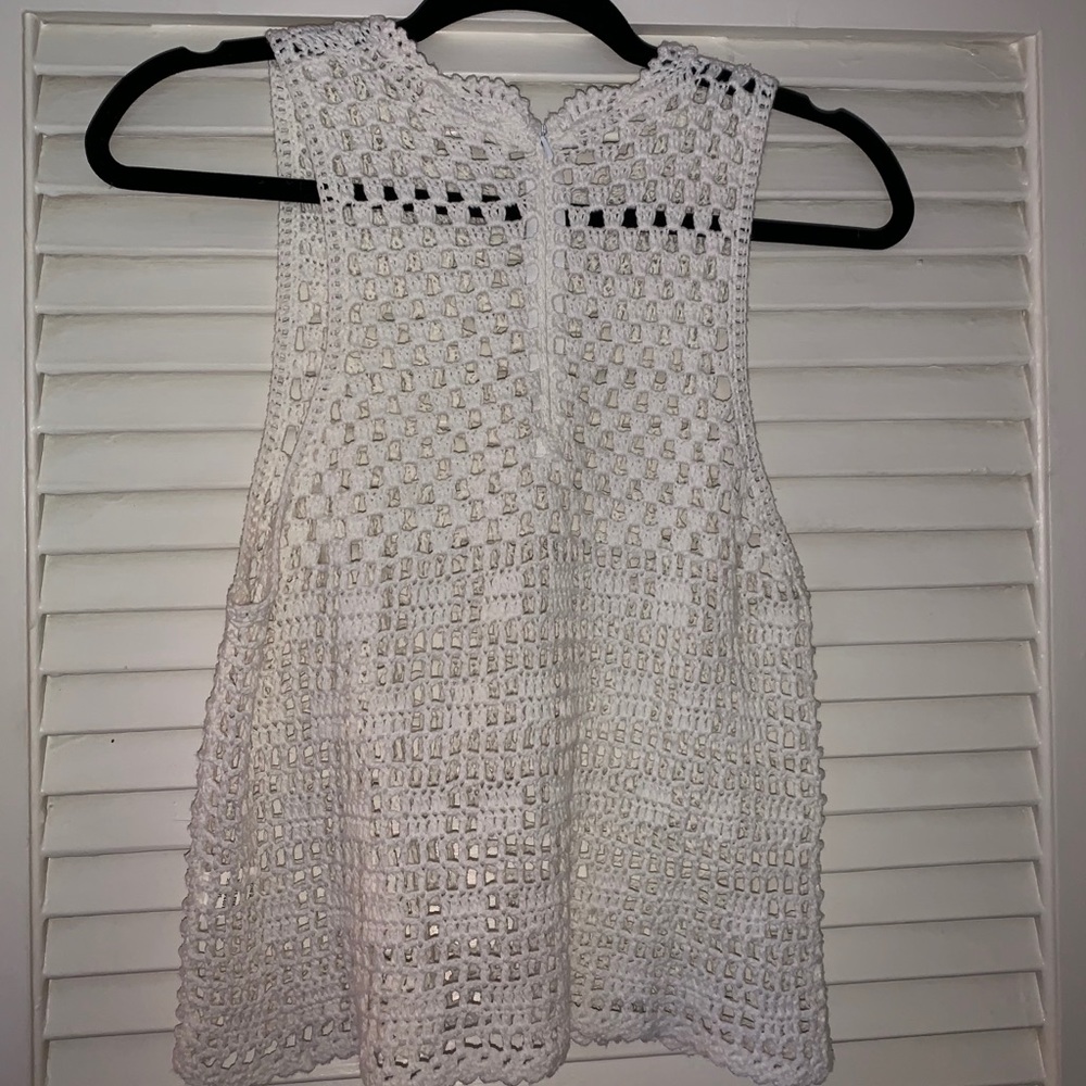 Crochet halter tank top